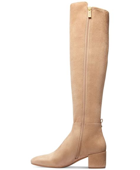 michael kors braden high heel boots|Michael Kors avery suede boots.